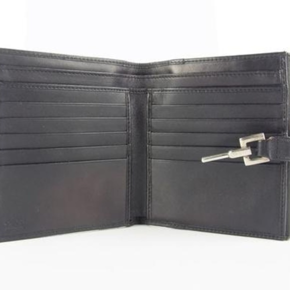 Gucci Black Canvas and Leather Bi-fold 'Jackie O' - Picture 3 of 7